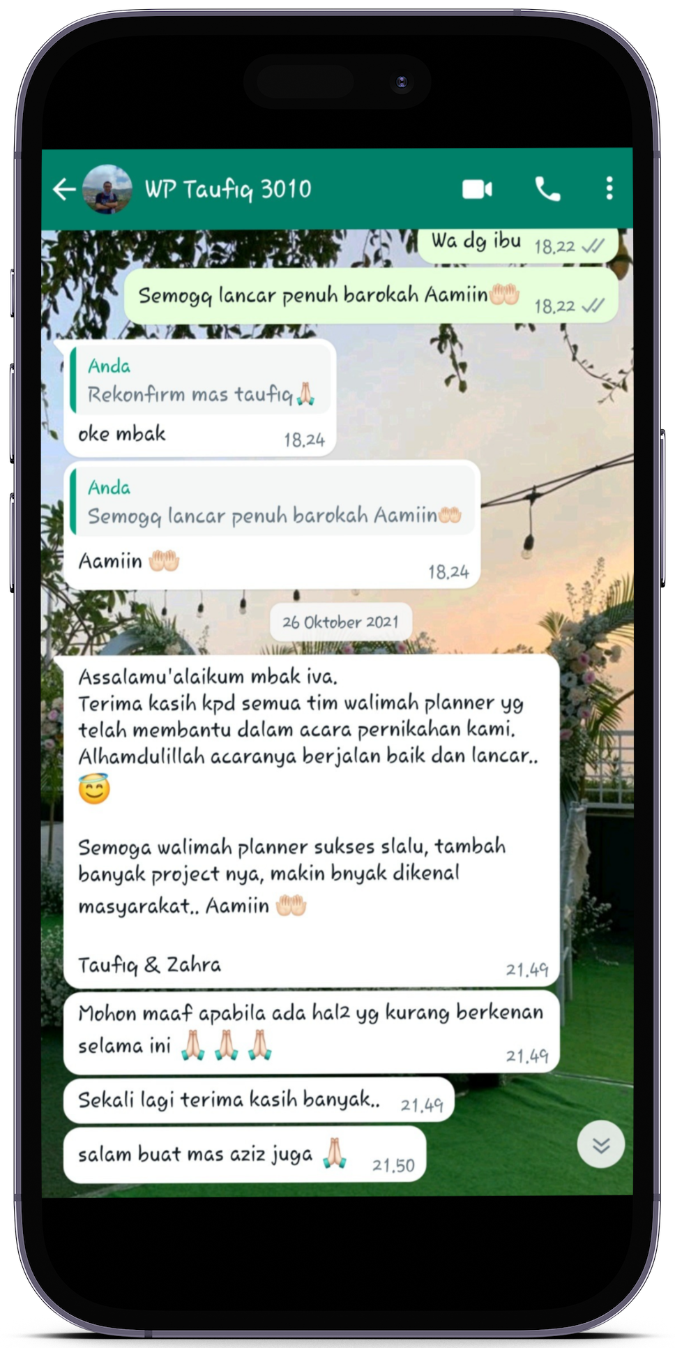 Wedding Syar'i terbaik
