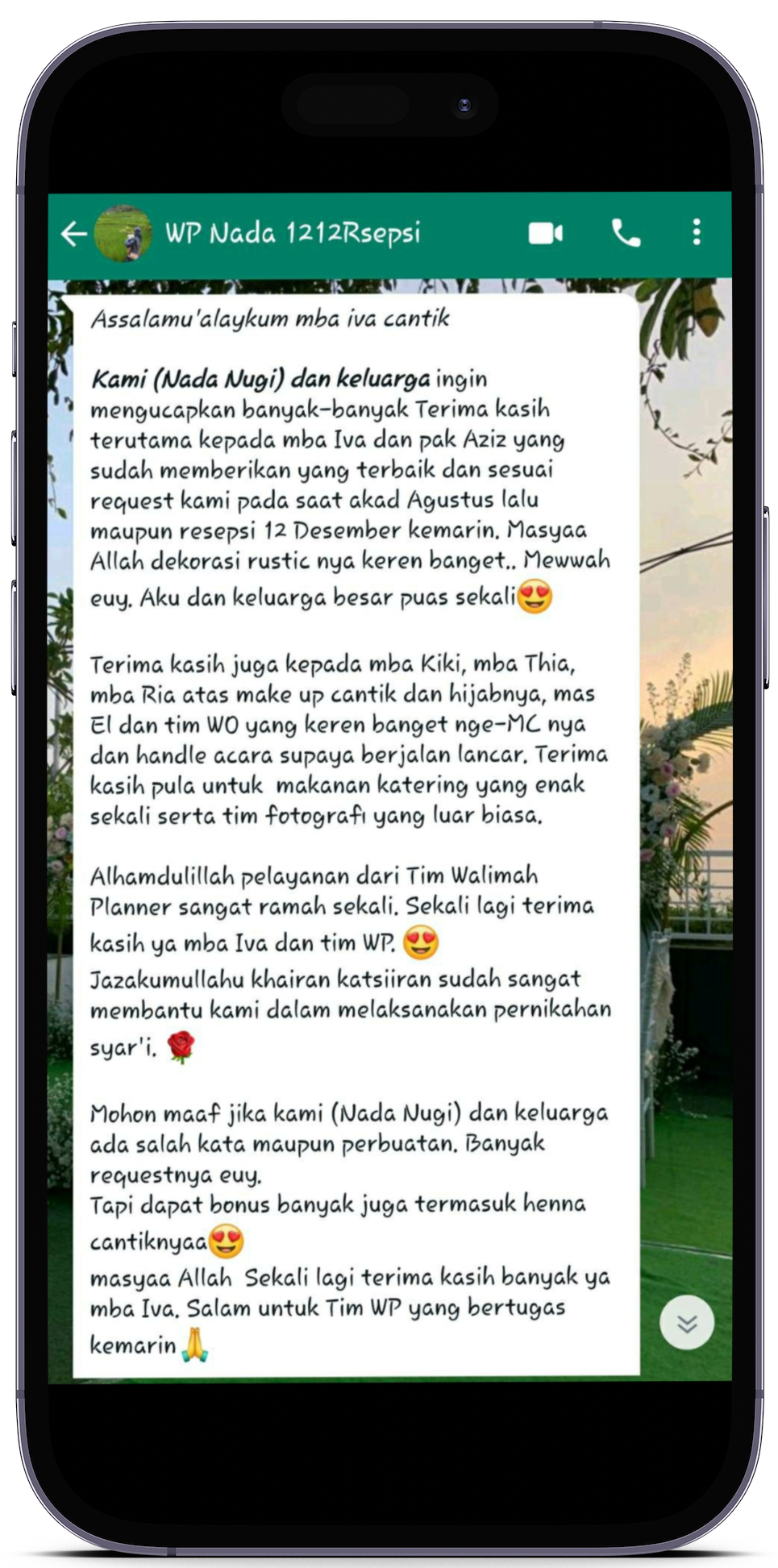 Wedding Syar'i terbaik